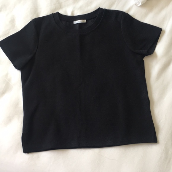 NEW Zara 2 pcs Black Knit Top Shirt + Skirt Co-ord Set - Picture 4 of 7